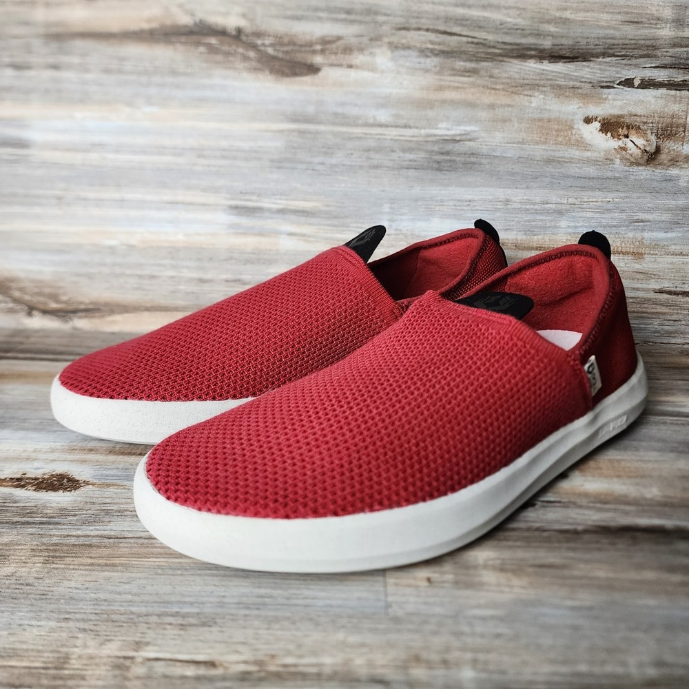 Roll Recovery Superplush Classic‎ Mens 10 Cardinal Moon Red Slip On Shoes New